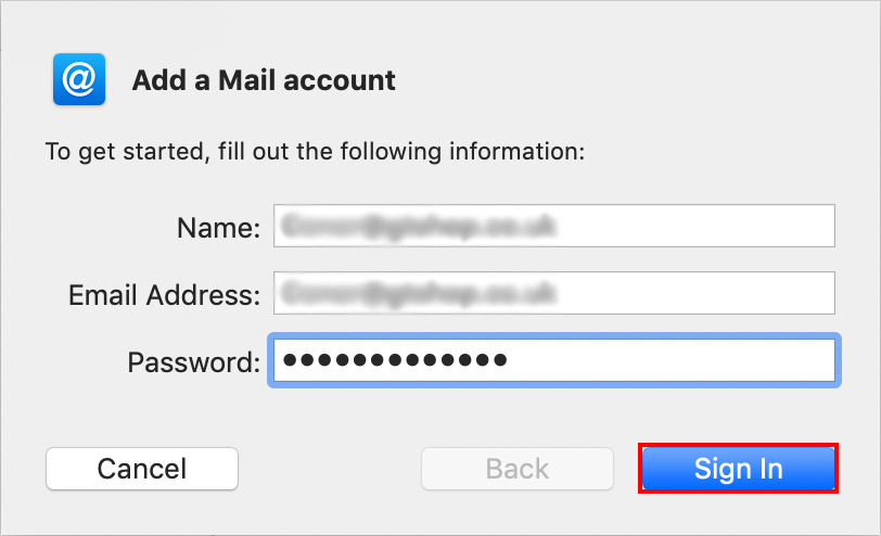 sign in to mac mail