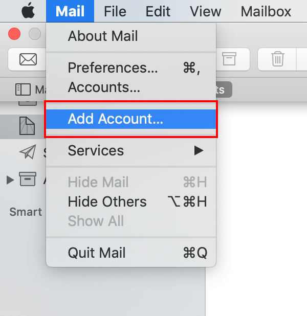 how to add mail account on mac